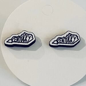 Kentucky Shaped Stud Earrings